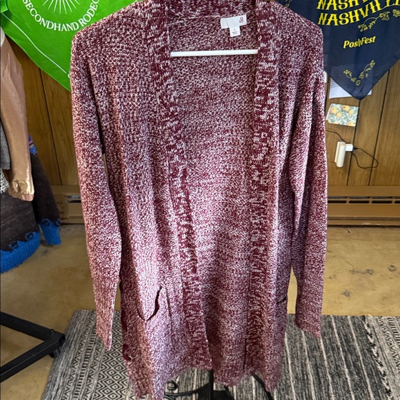 SO Burgundy Cardigan - Picture 1 of 3